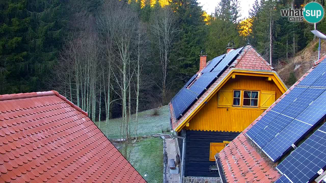 Webcam Lukanja – Pohorje houses a Water village