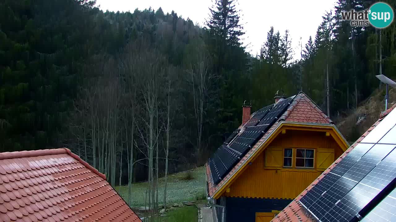 Webcam Lukanja – Pohorje houses a Water village
