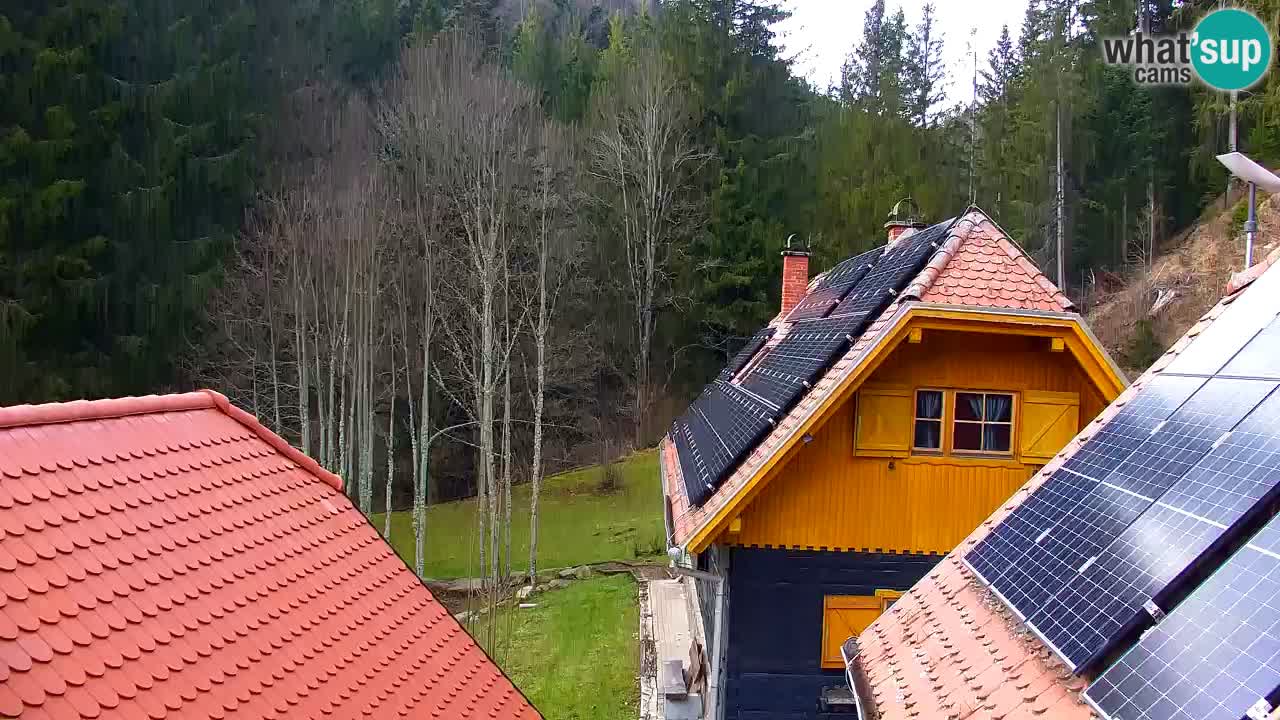 Webcam Lukanja – Pohorje houses a Water village