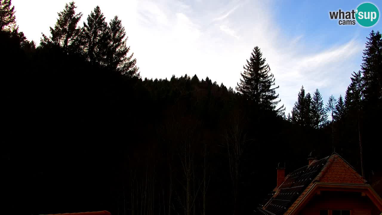 Webcam Lukanja – Pohorje houses a Water village