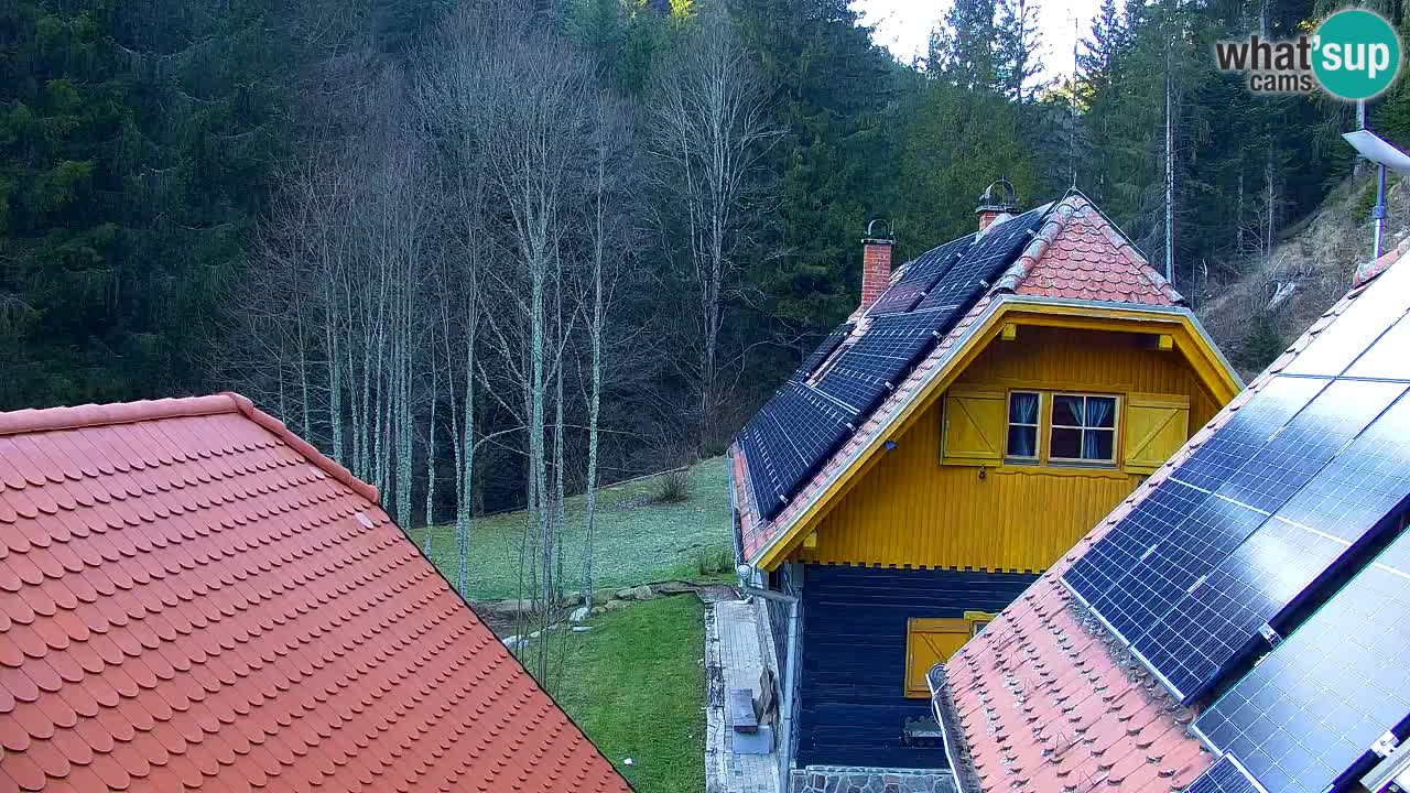 Webcam Lukanja – Pohorje houses a Water village