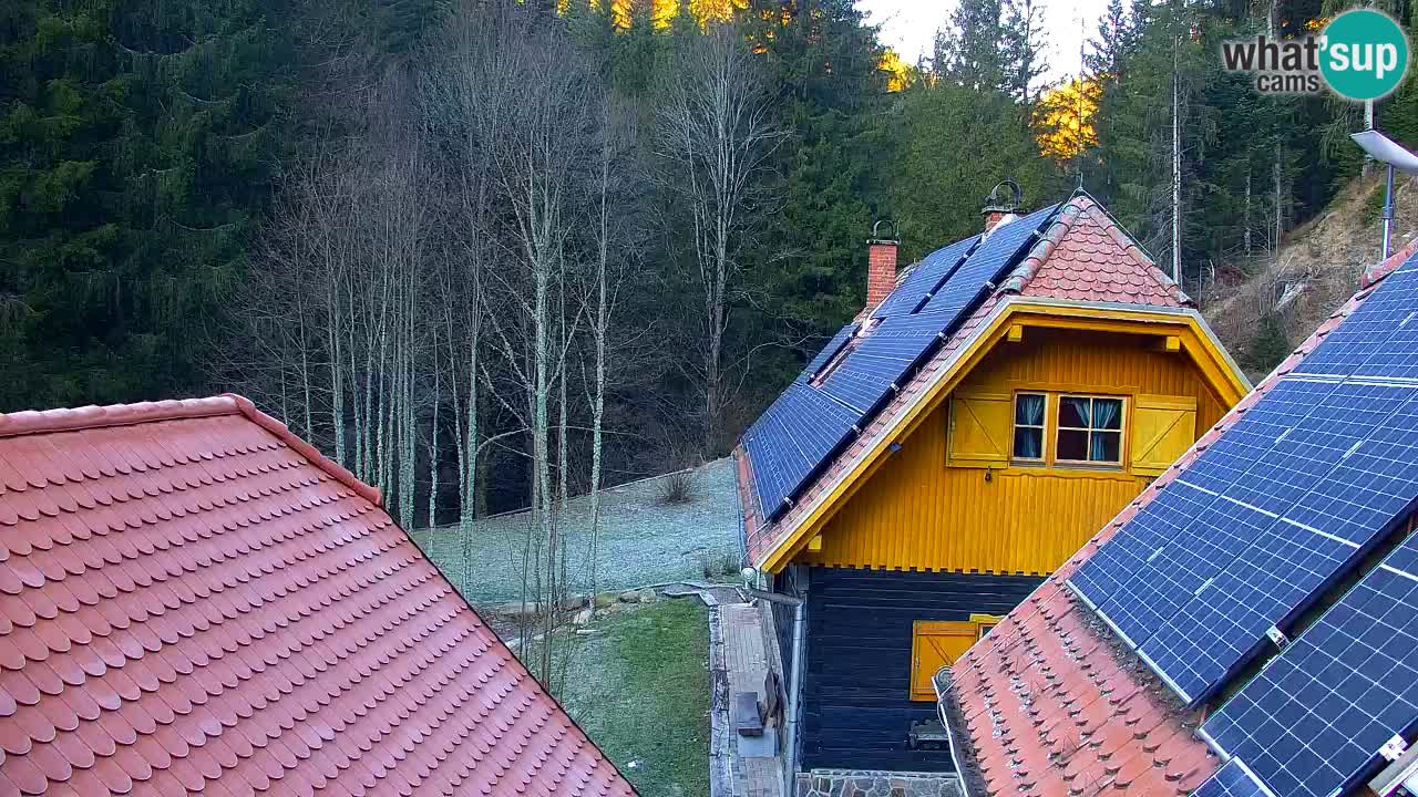 Webcam Lukanja – Pohorje houses a Water village