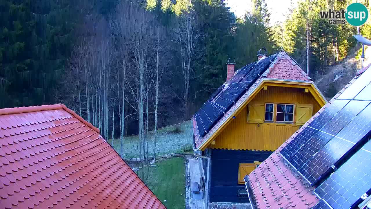 Webcam Lukanja – Pohorje houses a Water village