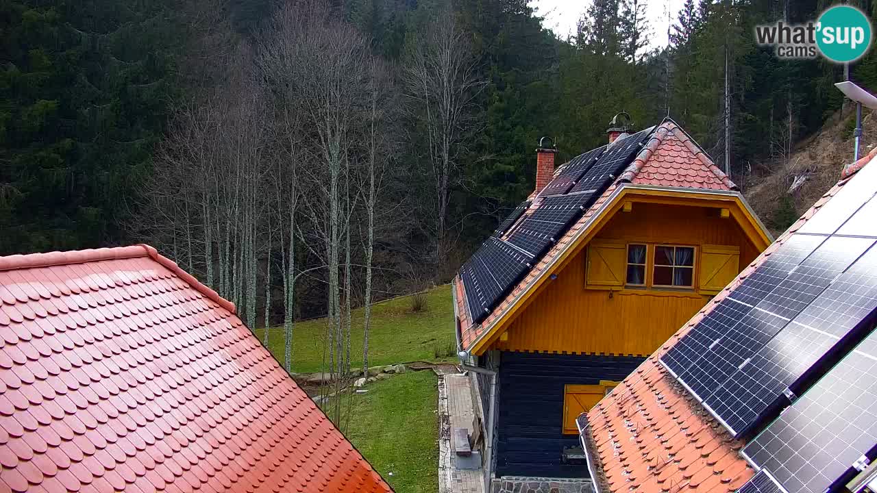 Webcam Lukanja – Pohorje houses a Water village
