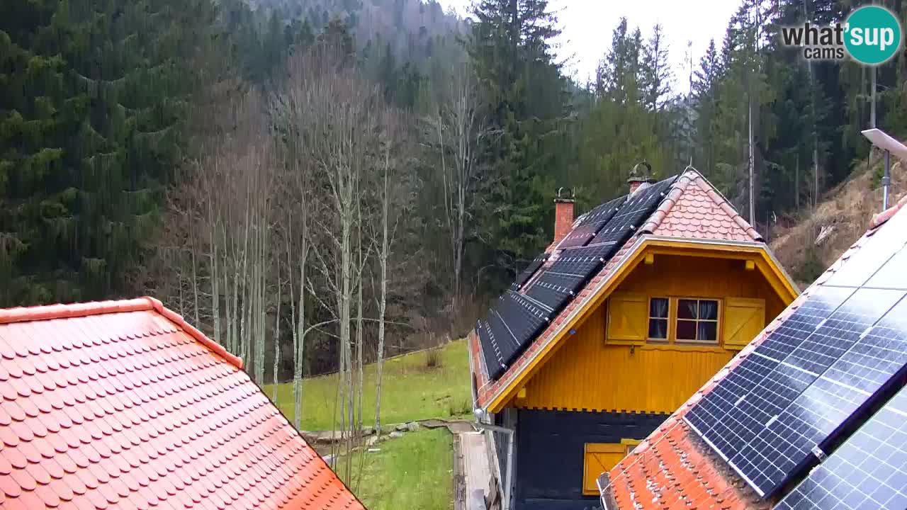 Webcam Lukanja – Pohorje houses a Water village