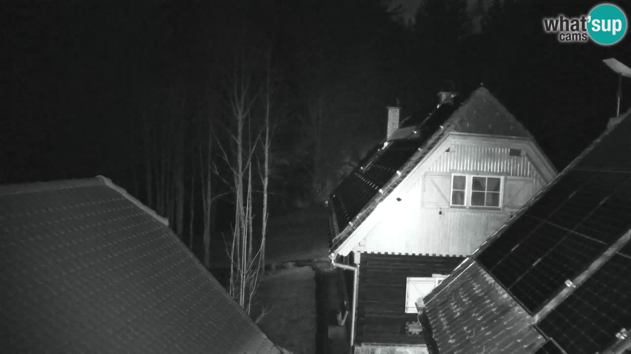 Webcam Lukanja – Pohorje houses a Water village