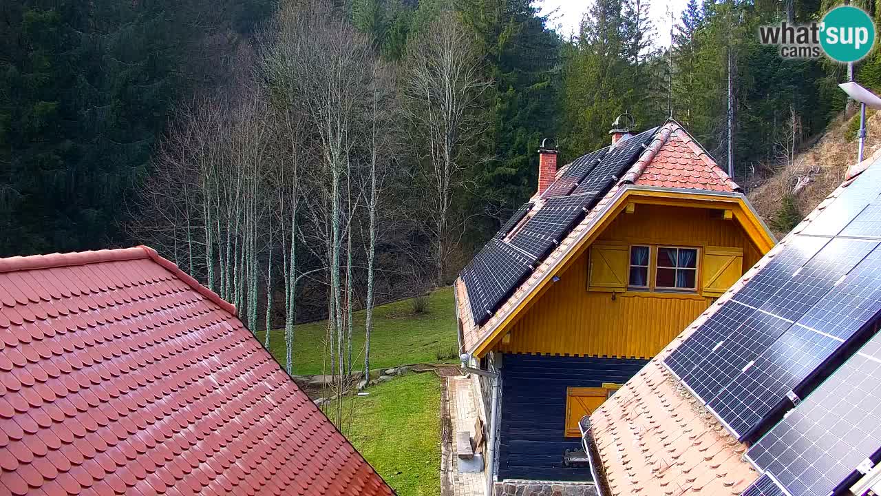 Webcam Lukanja – Pohorje houses a Water village