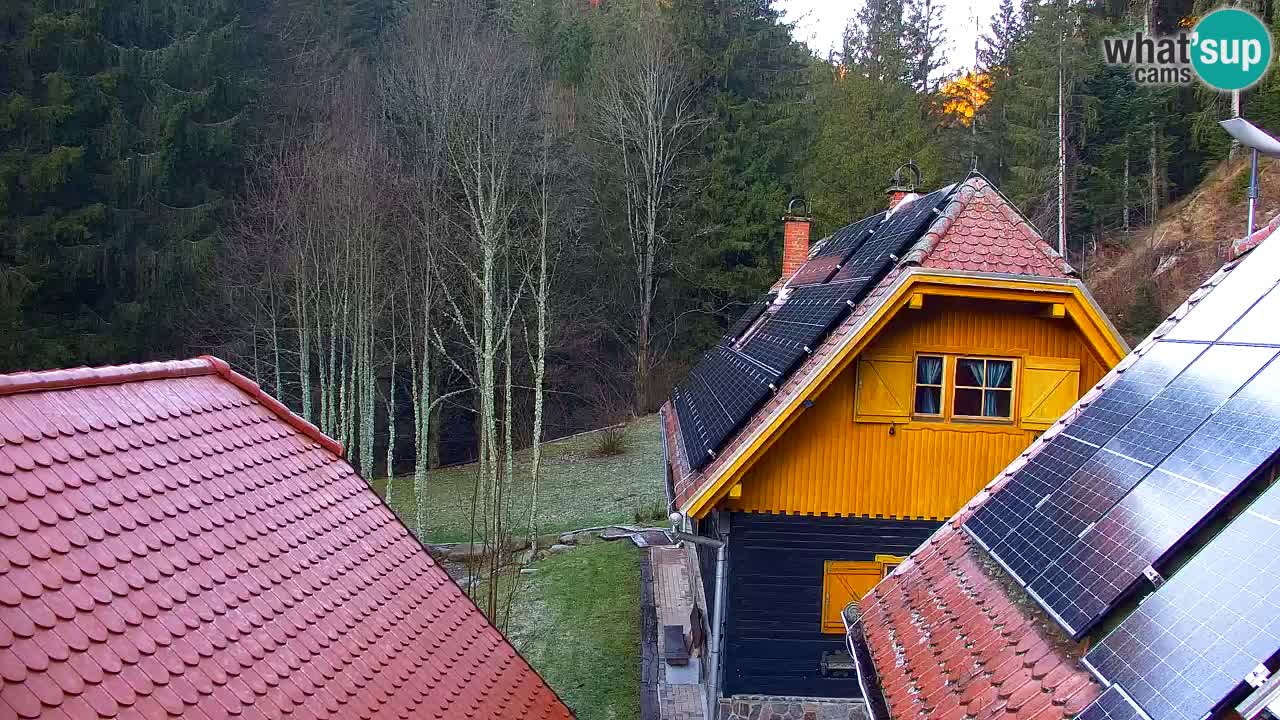 Webcam Lukanja – Pohorje houses a Water village
