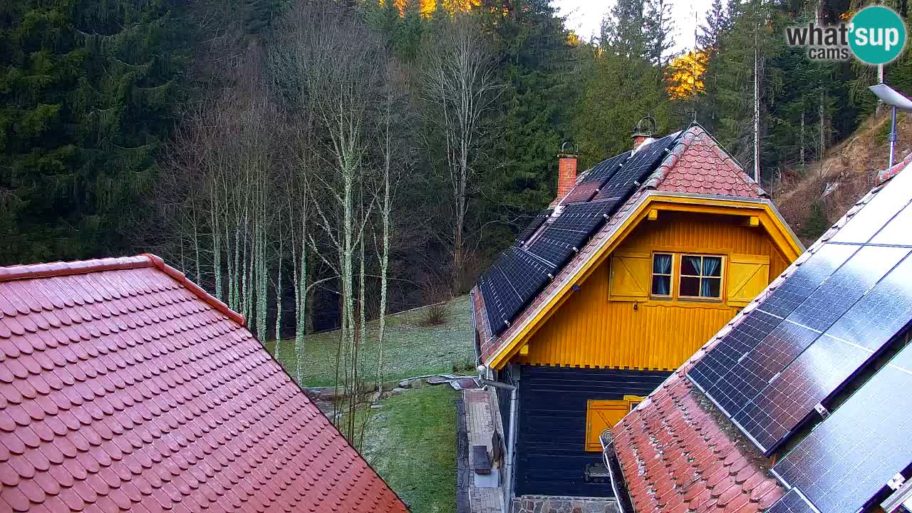 Webcam Lukanja – Pohorje houses a Water village