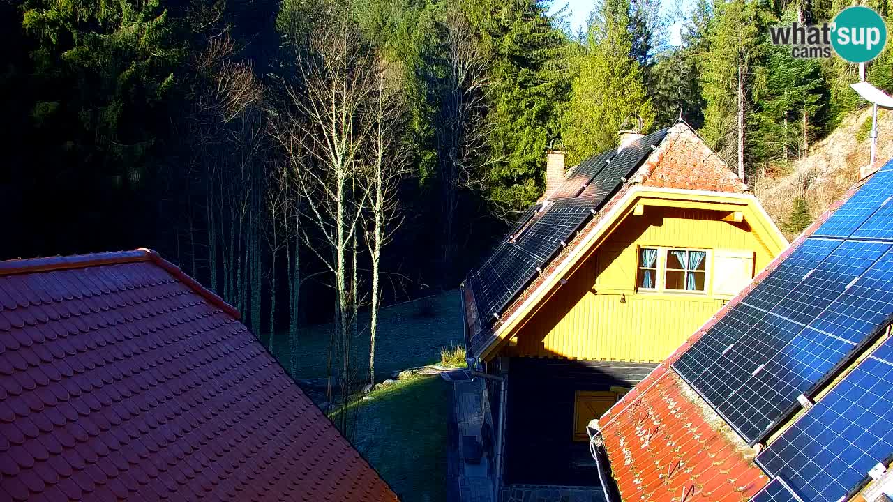 Webcam Lukanja – Pohorje houses a Water village
