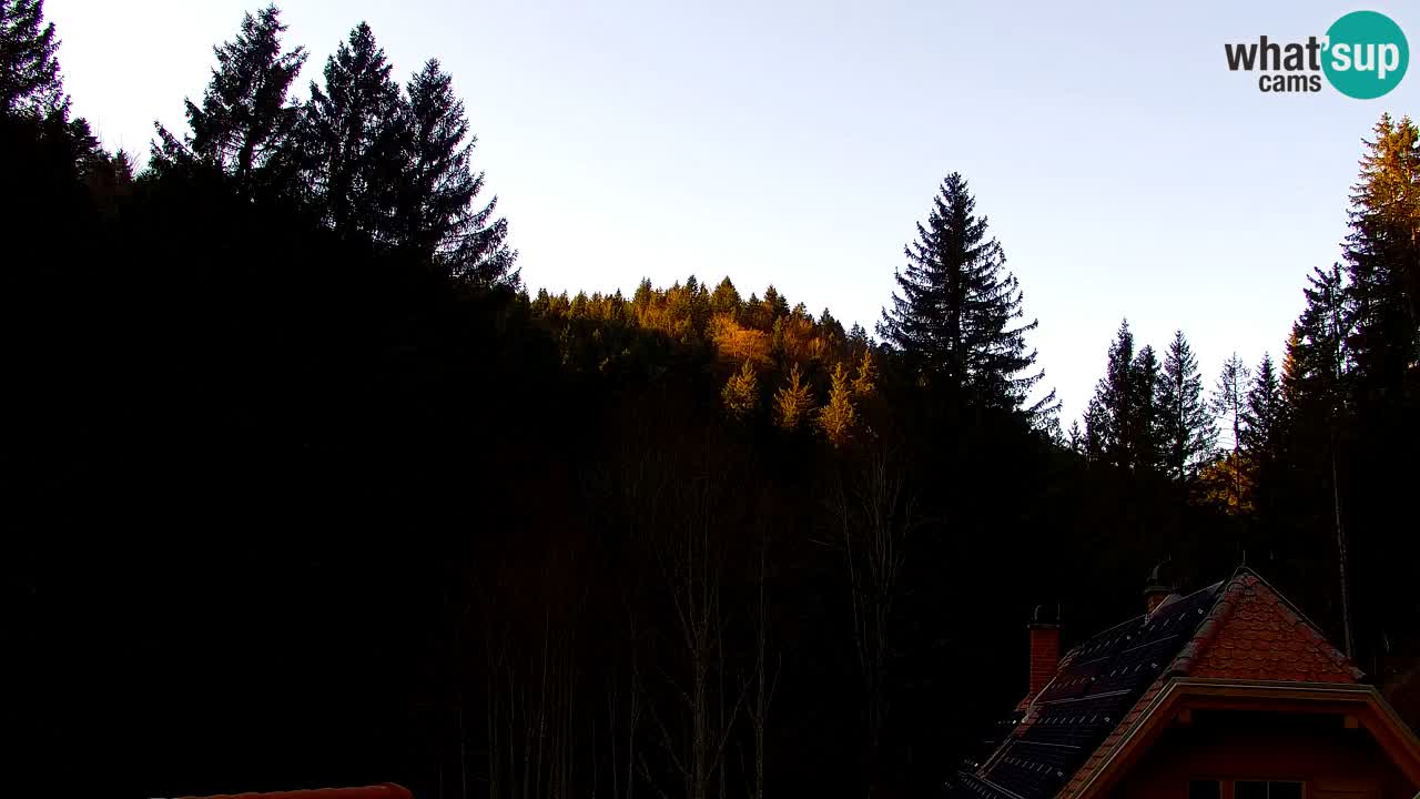 Webcam Lukanja – Pohorje houses a Water village