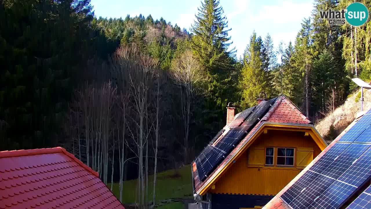 Webcam Lukanja – Pohorje houses a Water village