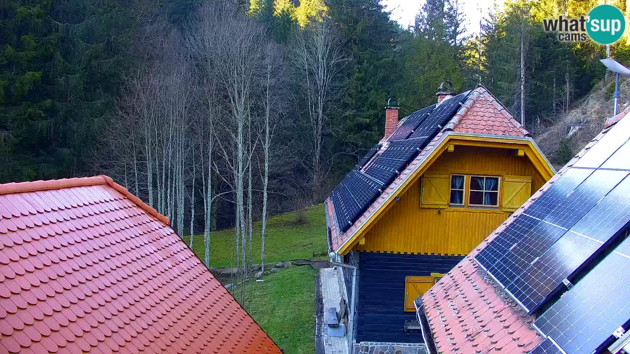 Webcam Lukanja – Pohorje houses a Water village