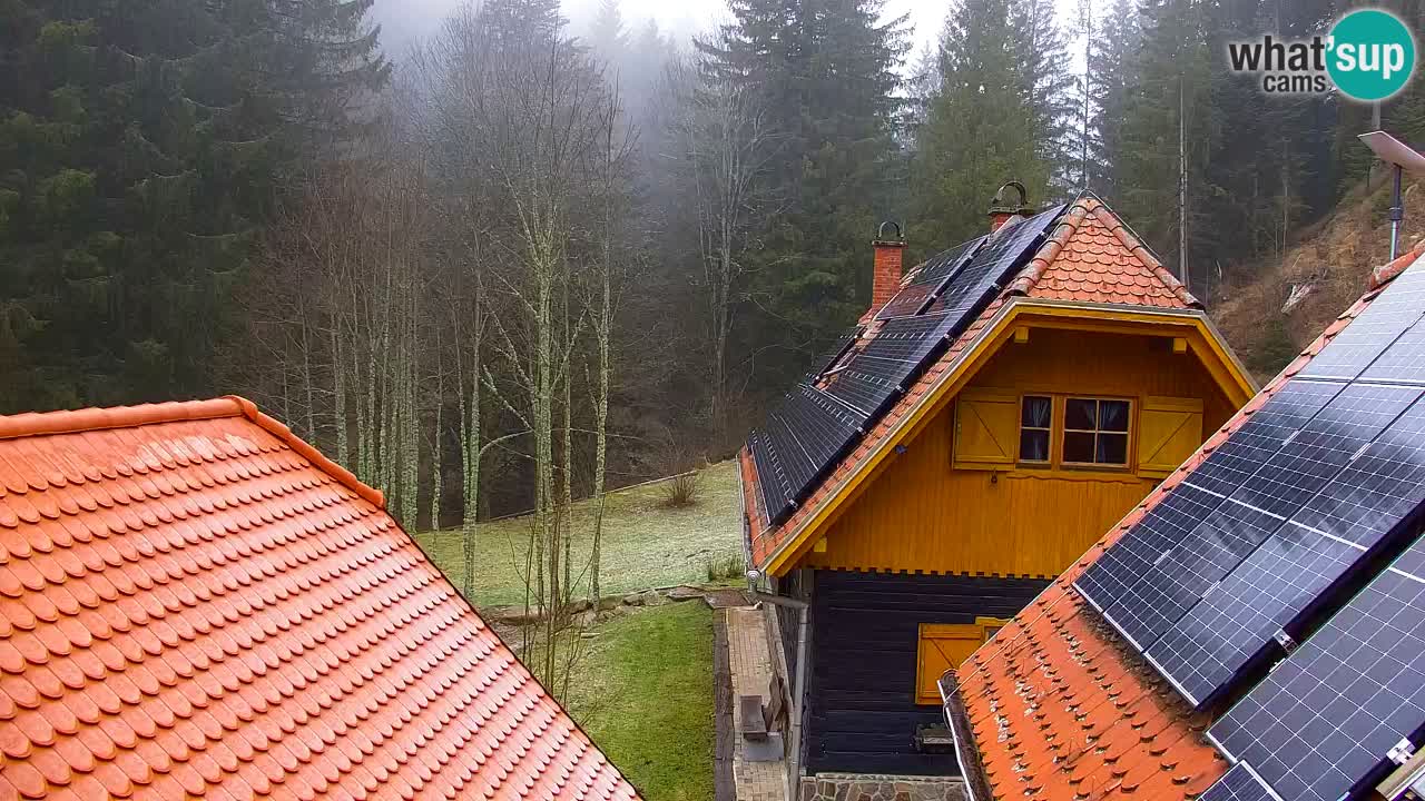 Webcam Lukanja – Pohorje houses a Water village