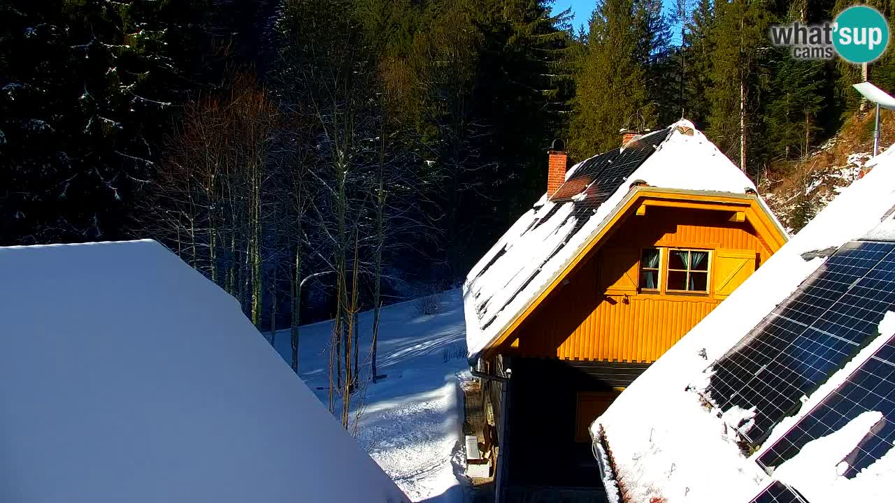 Webcam Lukanja – Pohorje houses a Water village
