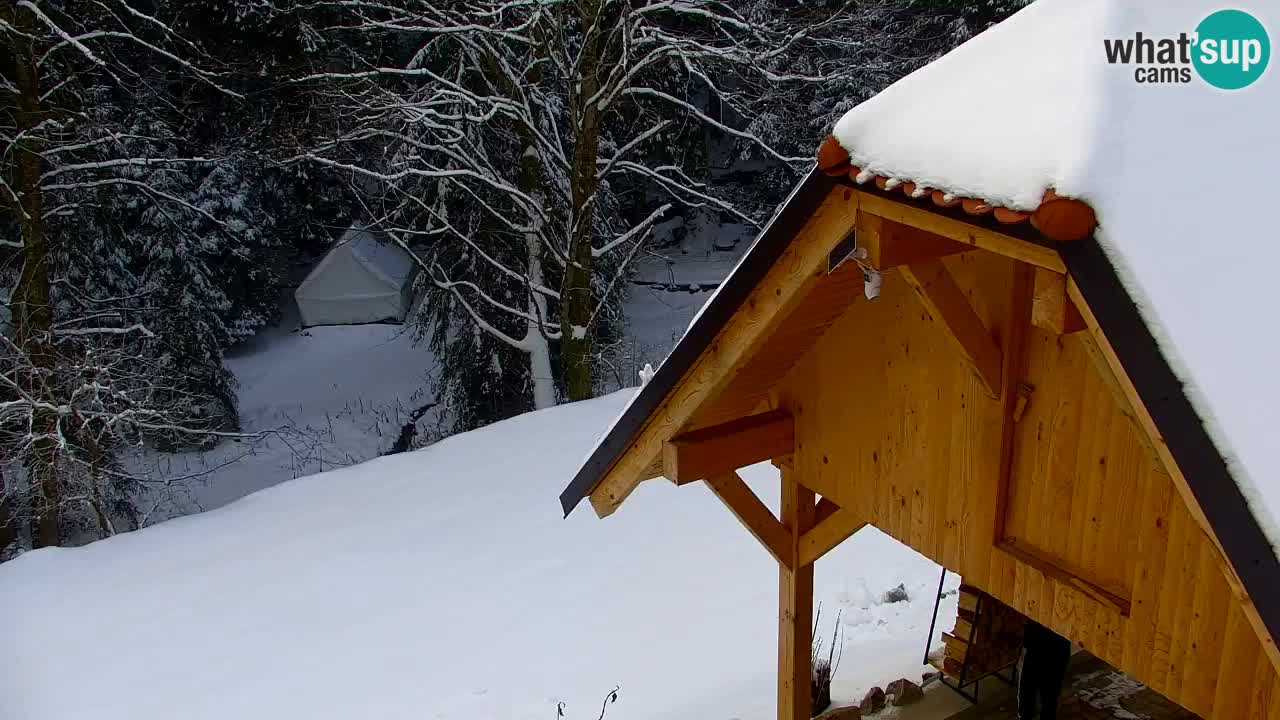 Webcam Lukanja – Pohorje houses a Water village