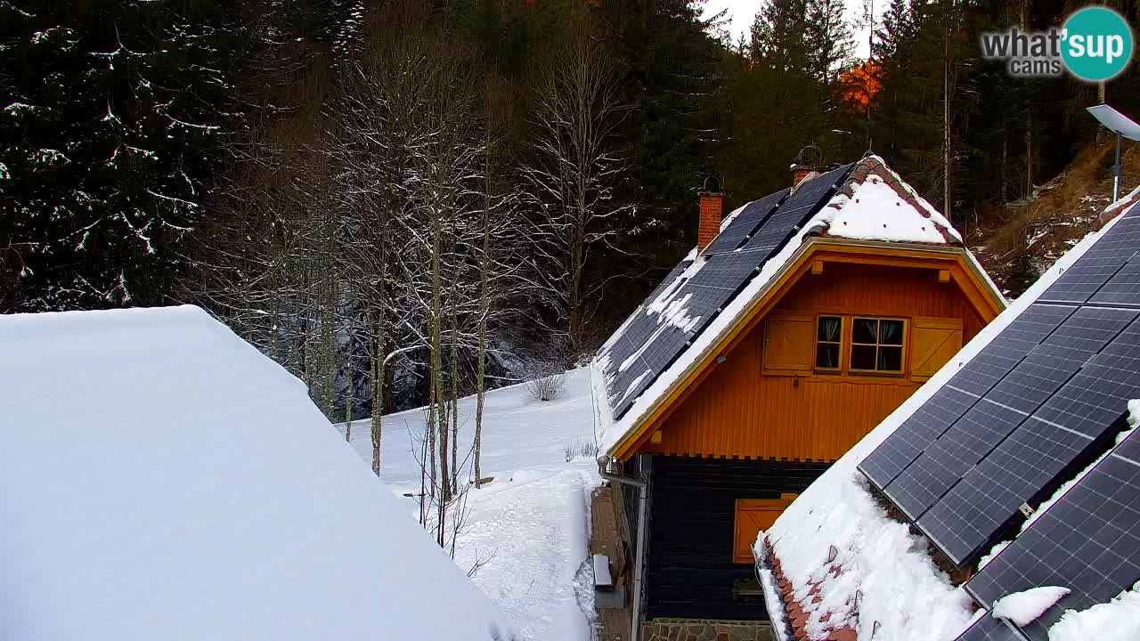 Webcam Lukanja – Pohorje houses a Water village