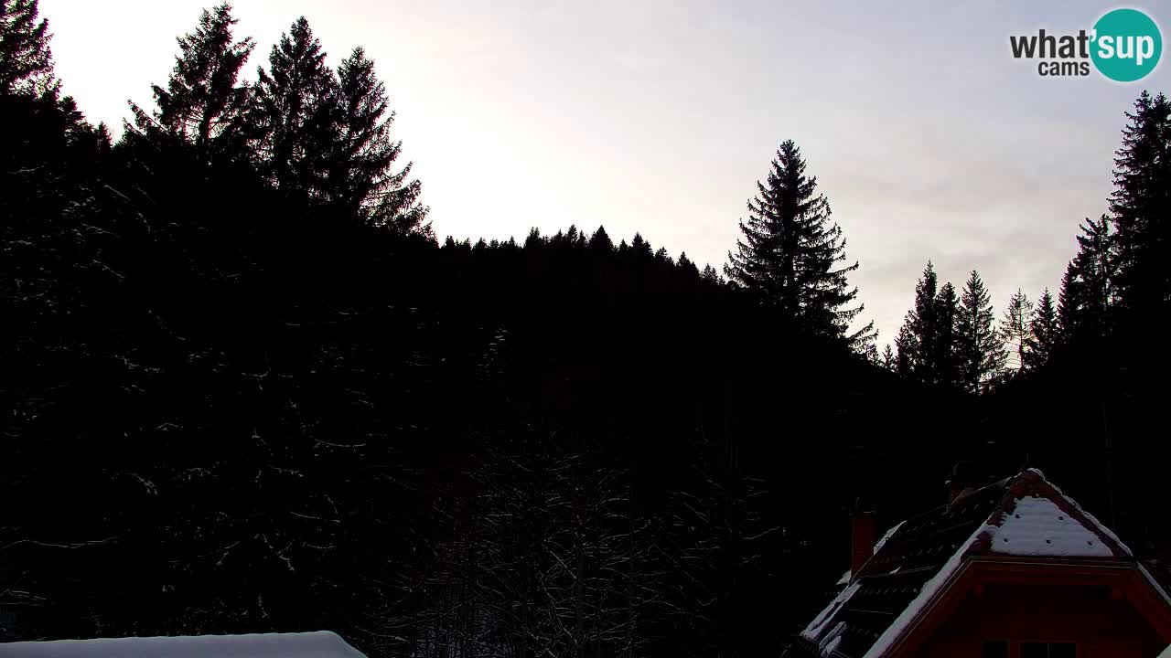 Webcam Lukanja – Pohorje houses a Water village