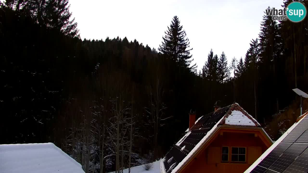 Webcam Lukanja – Pohorje houses a Water village