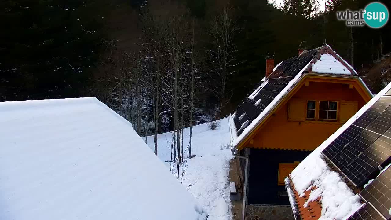 Webcam Lukanja – Pohorje houses a Water village