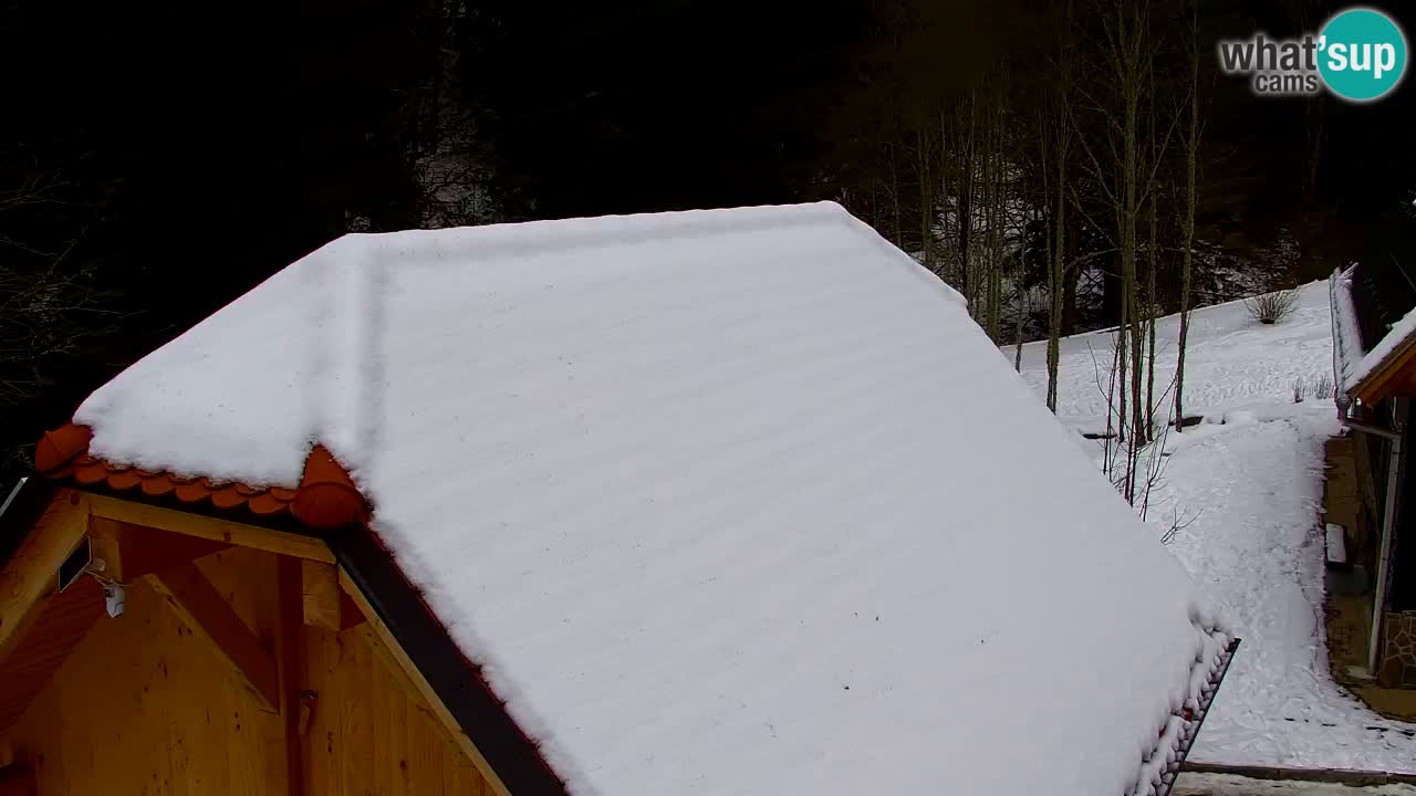 Webcam Lukanja – Pohorje houses a Water village