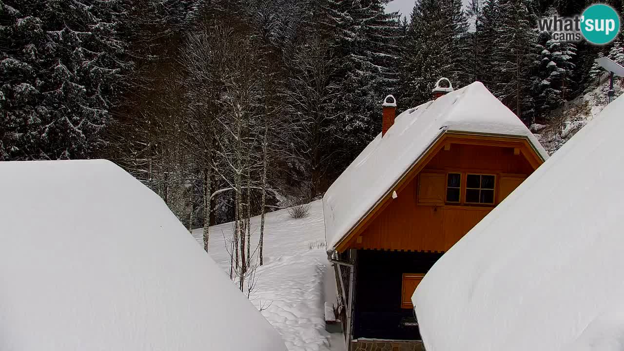 Webcam Lukanja – Pohorje houses a Water village