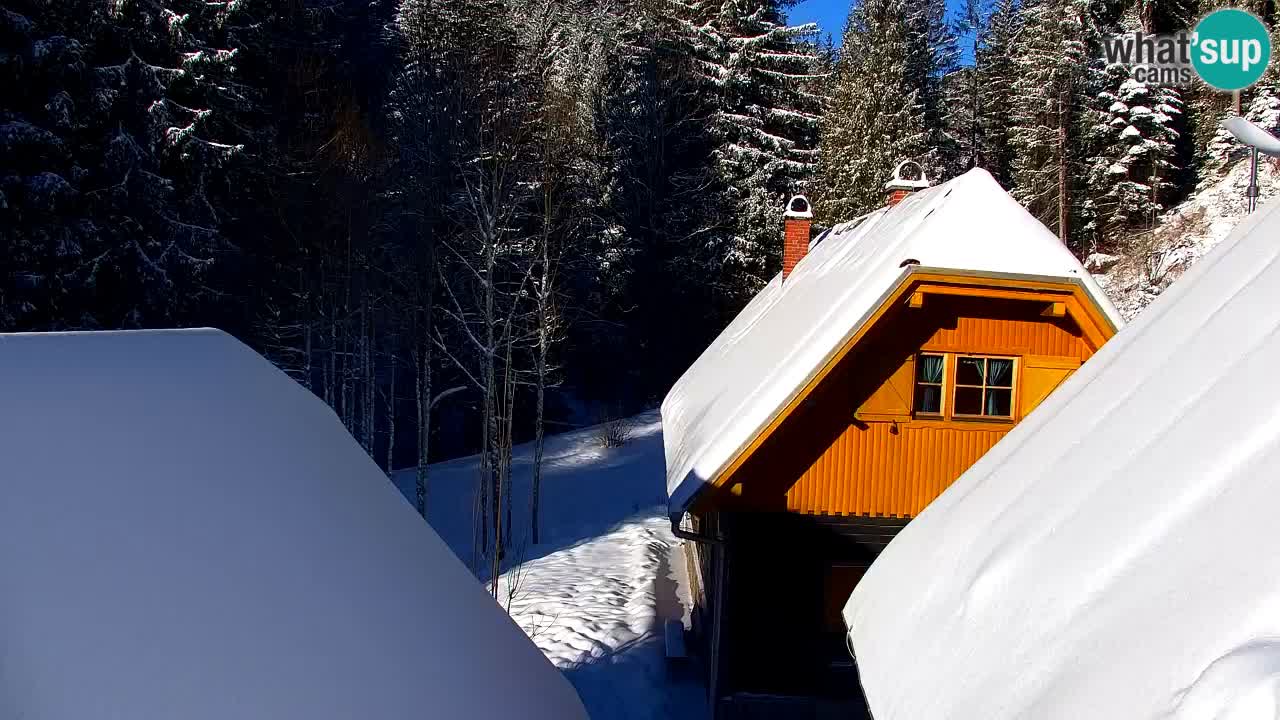 Webcam Lukanja – Pohorje houses a Water village