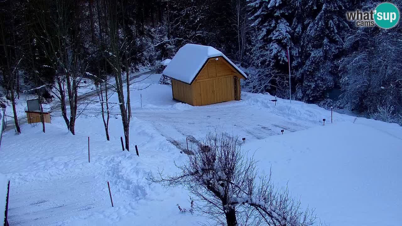 Webcam Lukanja – Pohorje houses a Water village