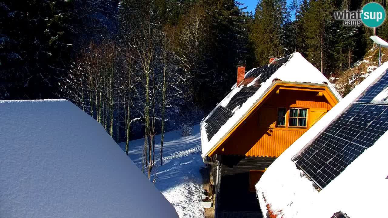 Webcam Lukanja – Pohorje houses a Water village
