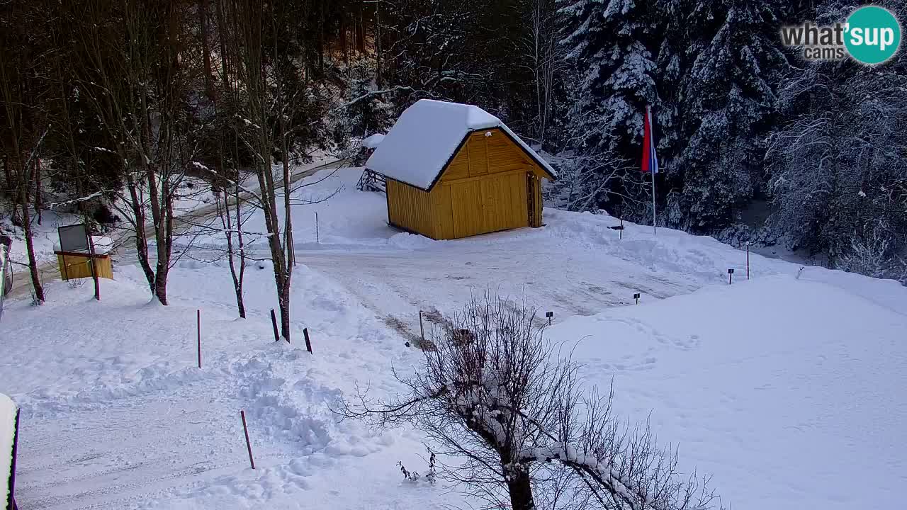 Webcam Lukanja – Pohorje houses a Water village
