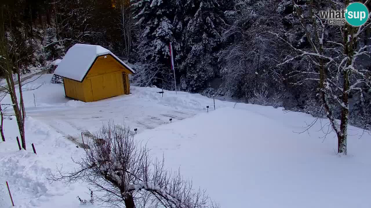 Webcam Lukanja – Pohorje houses a Water village