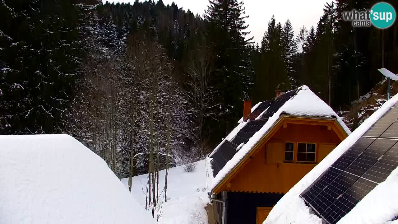 Webcam Lukanja – Pohorje houses a Water village