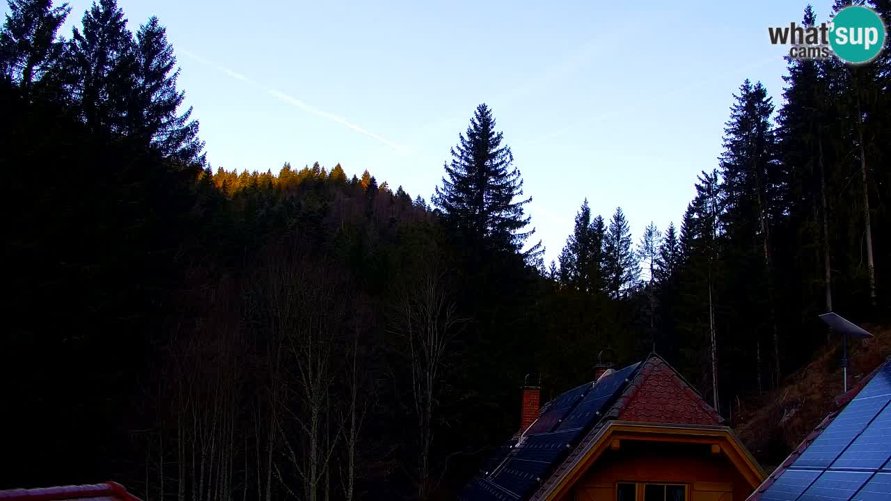 Webcam Lukanja – Pohorje houses a Water village