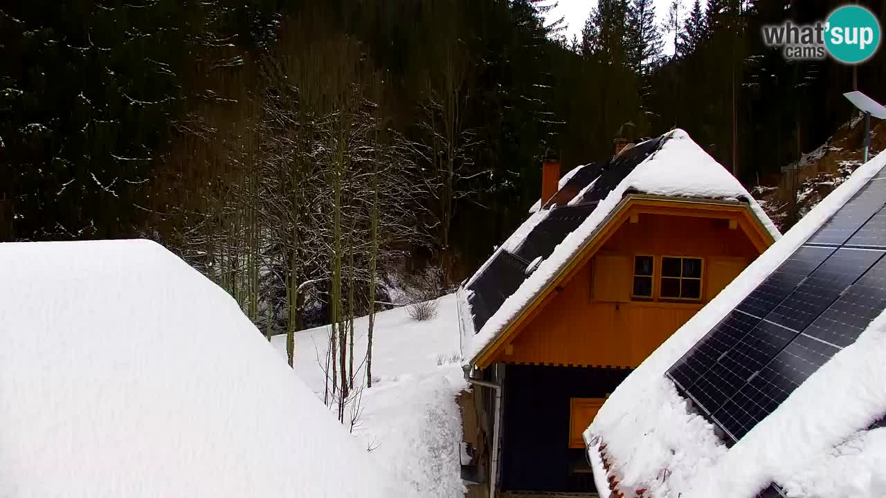 Webcam Lukanja – Pohorje houses a Water village