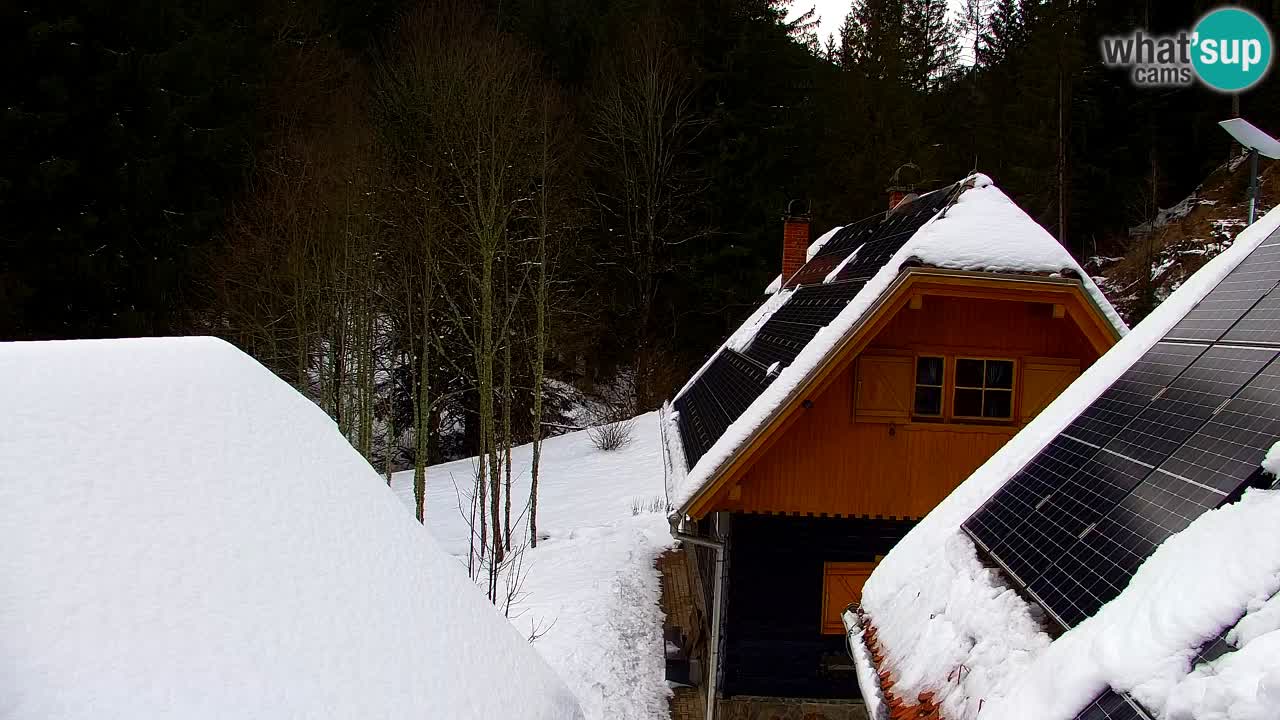 Webcam Lukanja – Pohorje houses a Water village