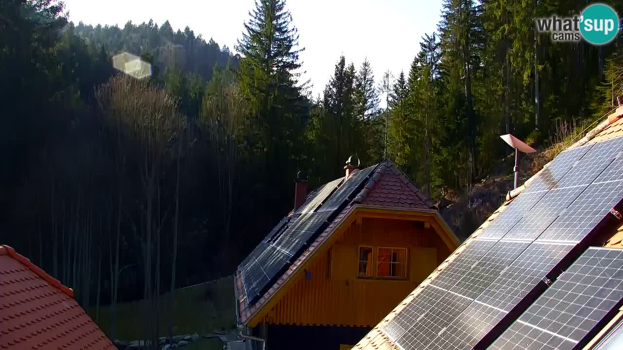 Webcam Lukanja – Pohorje houses a Water village