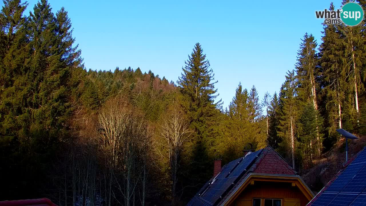 Webcam Lukanja – Pohorje houses a Water village