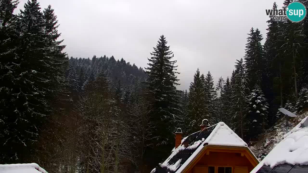 Webcam Lukanja – Pohorje houses a Water village