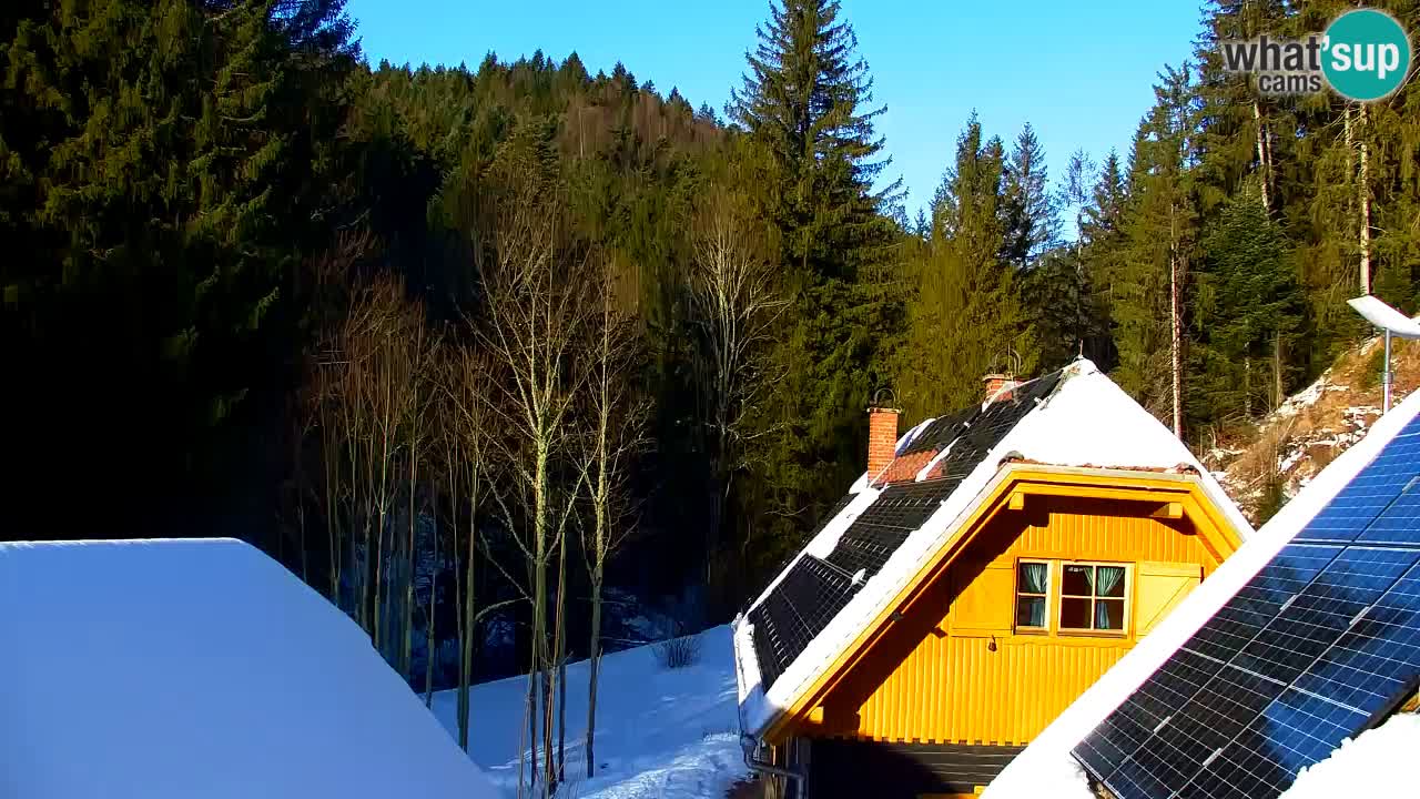Spletna kamera Lukanja – Water Village | Pohorje Houses