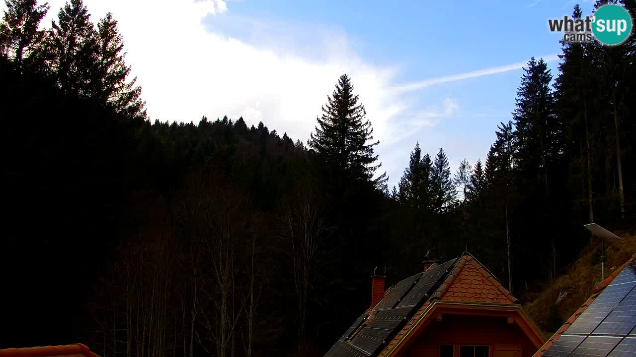 Webcam Lukanja – Pohorje houses a Water village