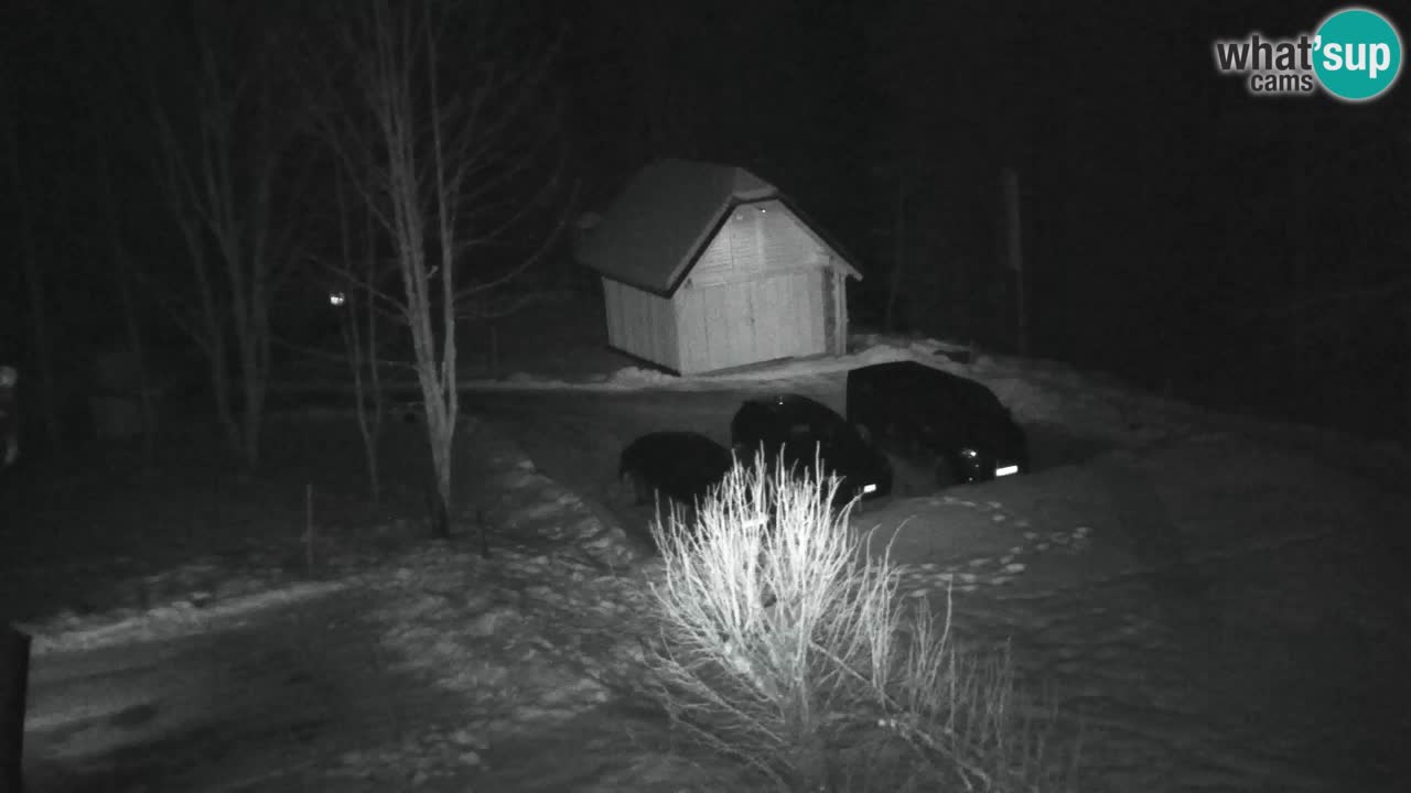 Webcam Lukanja – Pohorje houses a Water village