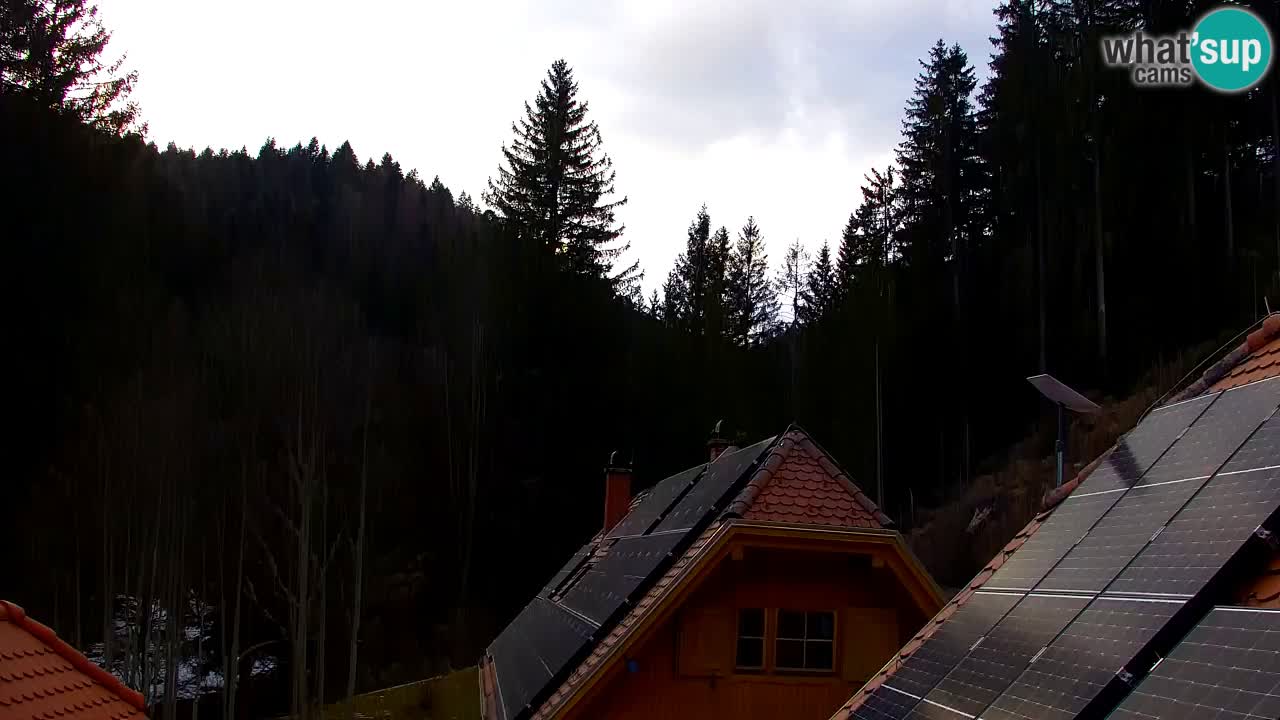 Webcam Lukanja – Pohorje houses a Water village