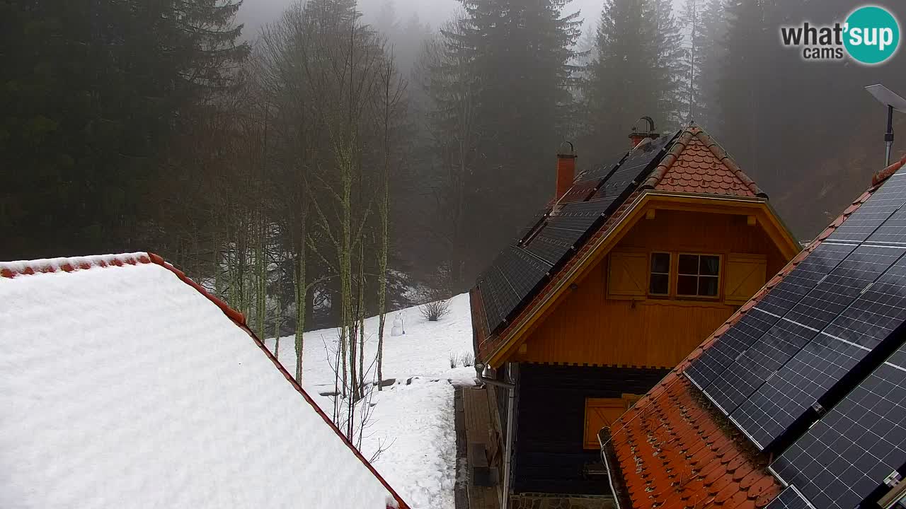 Webcam Lukanja – Pohorje houses a Water village