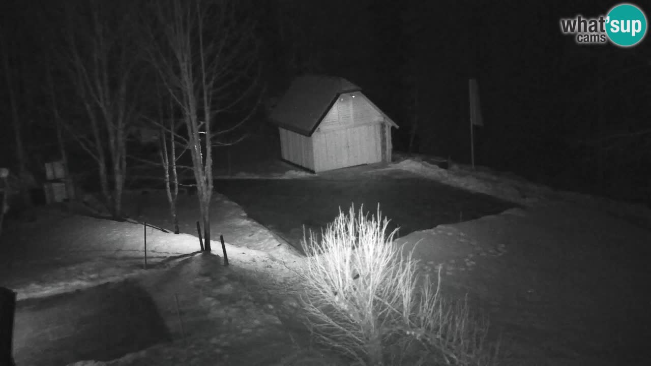 Webcam Lukanja – Pohorje houses a Water village