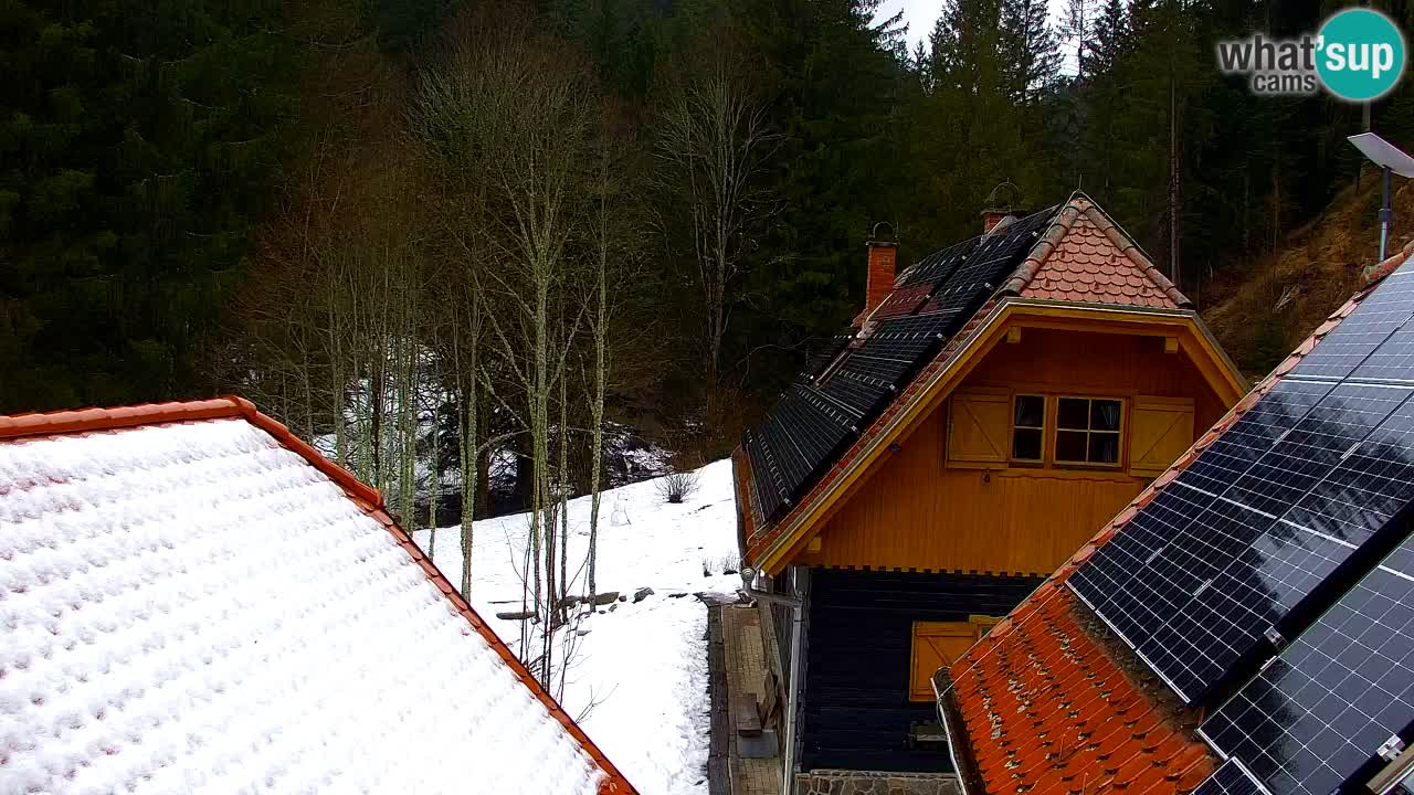 Webcam Lukanja – Pohorje houses a Water village