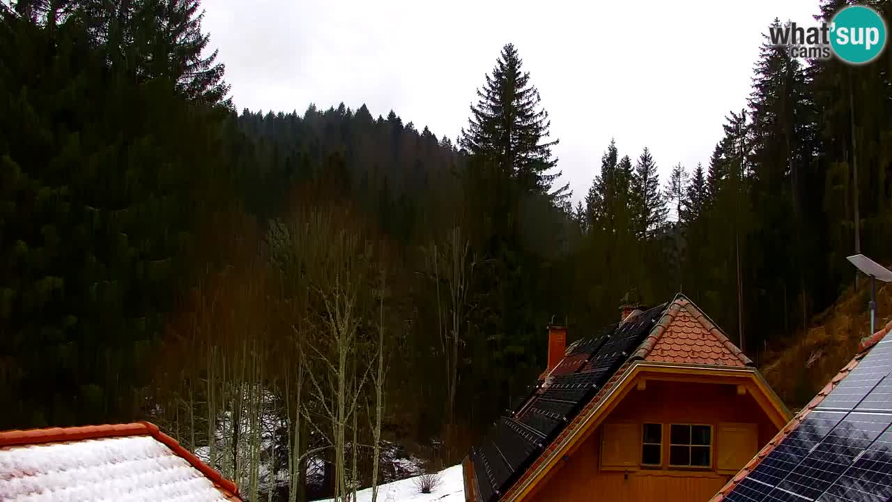 Webcam Lukanja – Pohorje houses a Water village