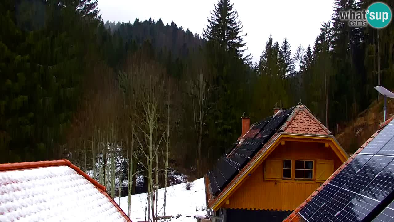 Webcam Lukanja – Pohorje houses a Water village