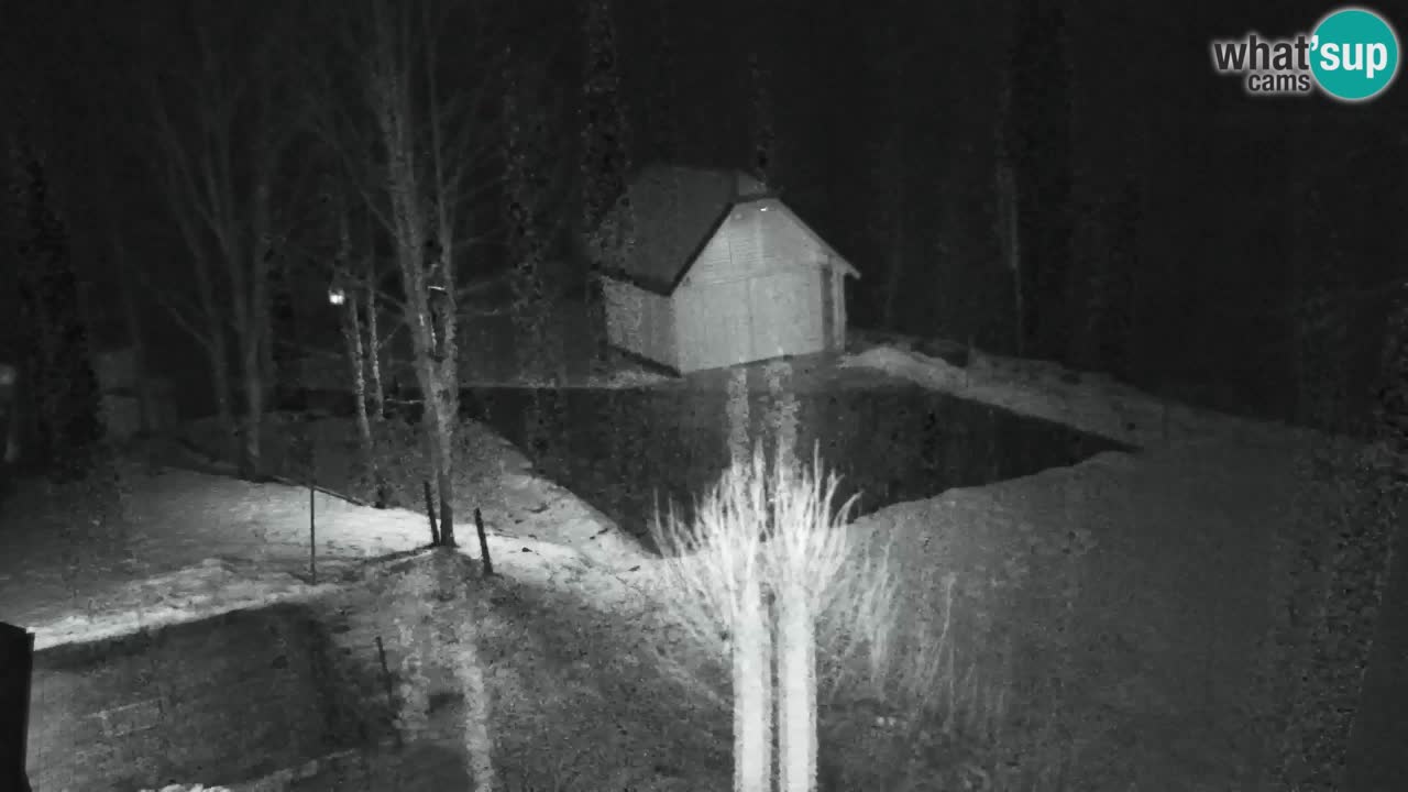 Webcam Lukanja – Pohorje houses a Water village