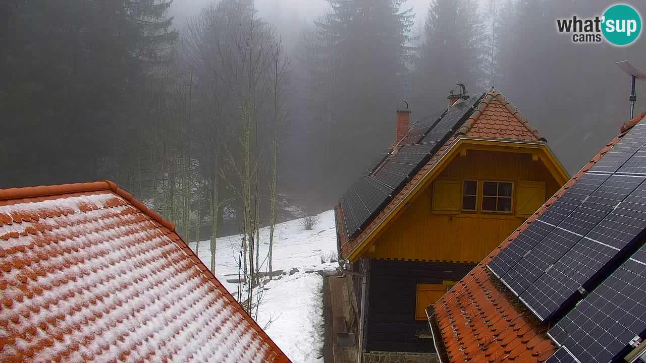 Webcam Lukanja – Pohorje houses a Water village