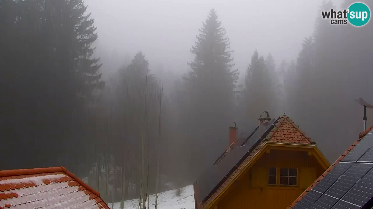 Webcam Lukanja – Pohorje houses a Water village
